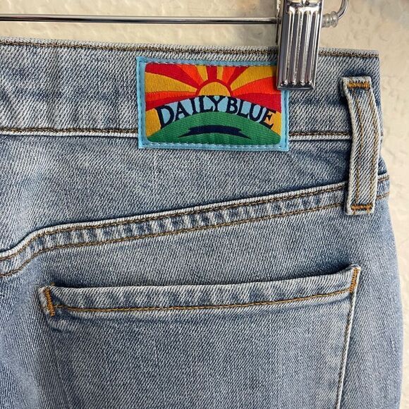 AG Jeans x Daily Blue Peace wide leg flare Denim jeans 26 or 30 NWT - Picture 9 of 15